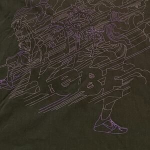 Nike Shirt Mens Size M Black Purple Short Sleeve Kobe Bryant Rare Vintage Authen